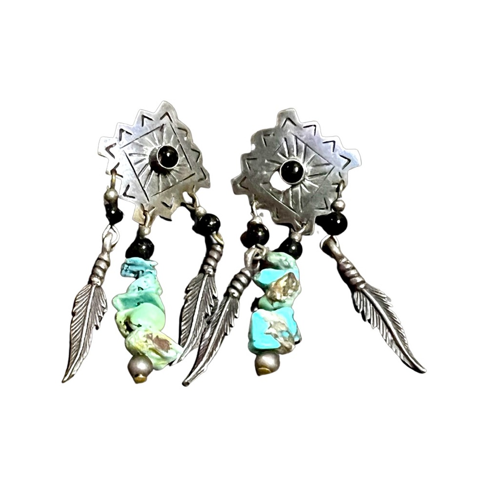 ✅ (Donated) Authentic Turquoise & Sterling Silver earrings